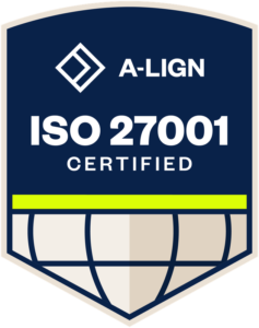 ISO 27001 certified by A-LIGN